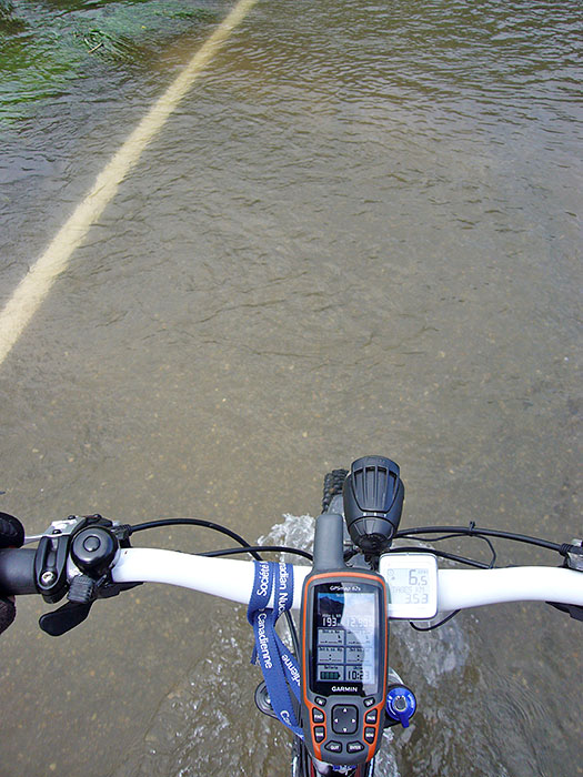 So sieht es aus Sicht des Fahrers aus ...