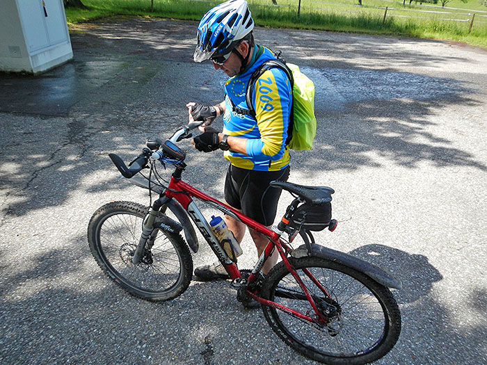 Das Wasser hat meinen Tachomagneten verschoben, aber halb so schlimm ...