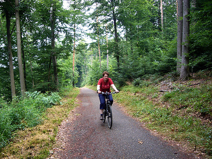 Vroni auf dem Albtal-Radweg