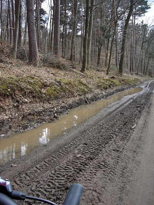 Da wird die Vroni schimpfen, wenn sie sieht, dass ich da durchfahre ;-)