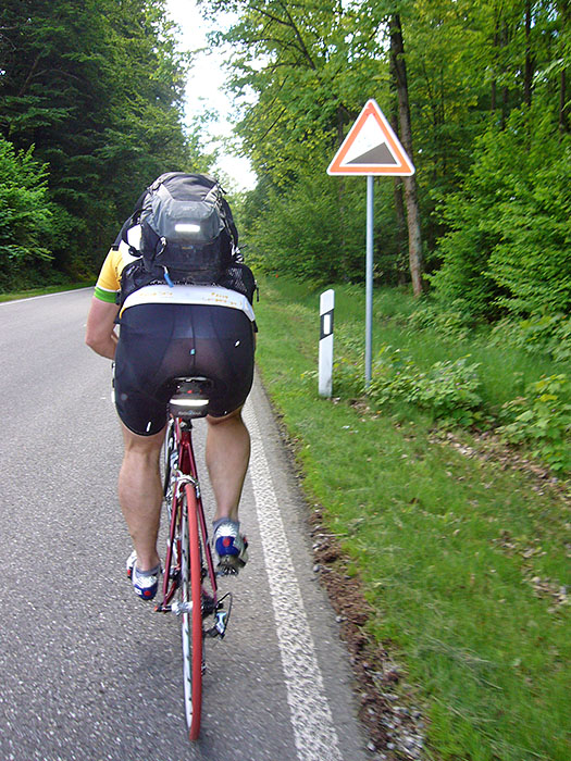 Nach Freiolsheim steigen wir mit 12 % auf