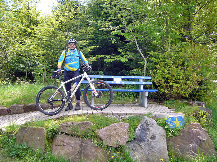 Eine Bank des Europaweges