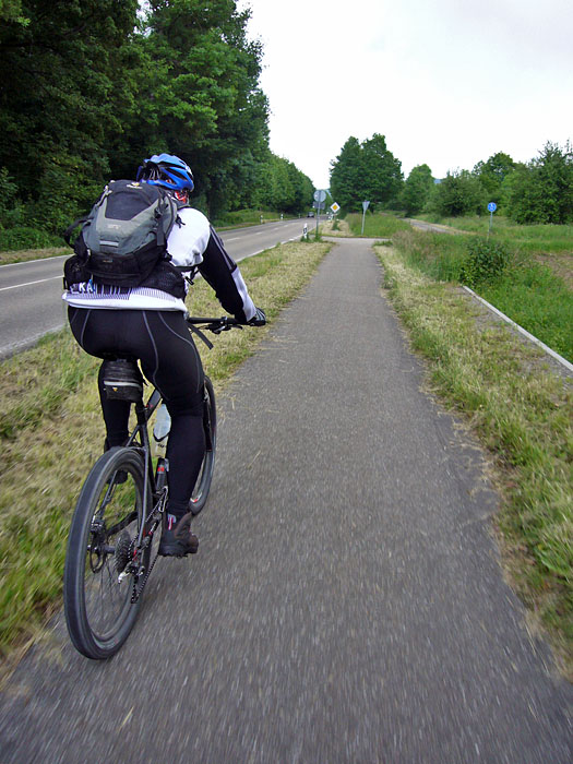 Nun geht es durch die Rheinebene Richtung Heimat