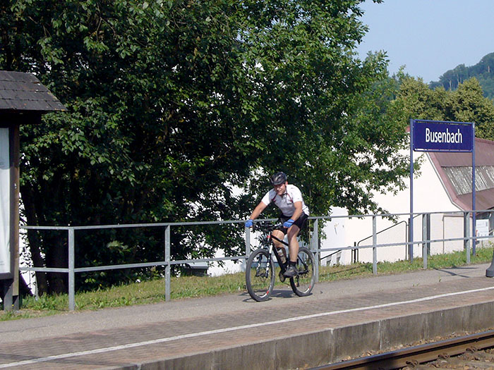 Treffpunkt am Bahnhof Busenbach