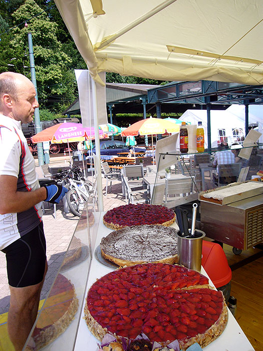 Beim Bahnhofsfest in Bad Herrenalb ...
