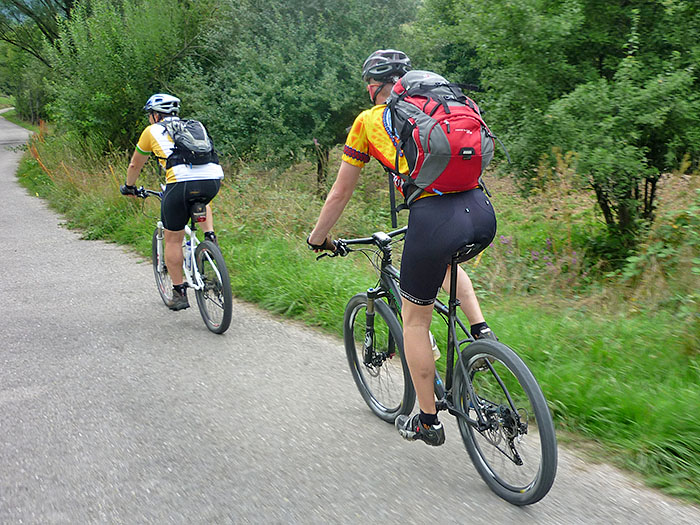 Unterwegs auf dem Leutersbachweg Richtung K&auml;ppele