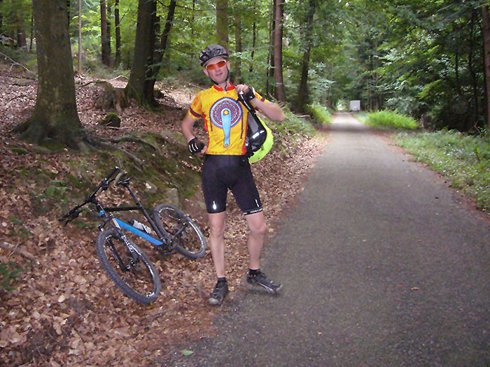 Hinter Bad Herrenalb f&auml;ngt es an zu regnen :-(