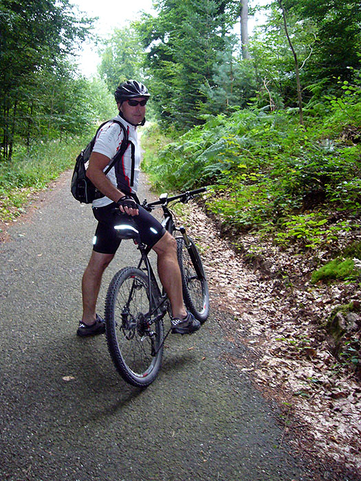 Reini will schnell weiter - wahrscheinlich unter dem Regen hindurch ;-)