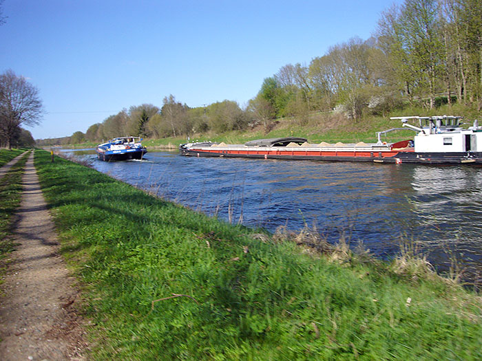 Lastk&auml;hne auf dem Weg Richtung L&uuml;beck