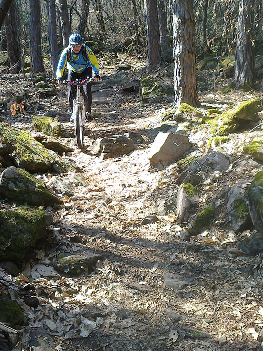 Auf dem Weg zu den Eisl&ouml;chern