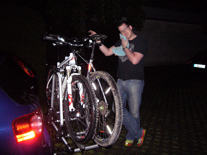 04:00 Uhr morgens, Abfahrt in Karlsruhe