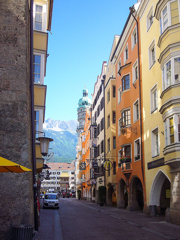 Fahrt durch Innsbruck