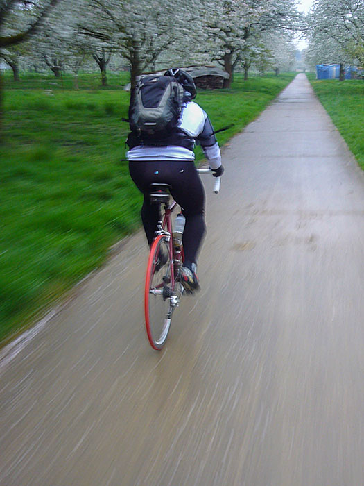 Es geht leicht bergab - zum Gl&uuml;ck ...