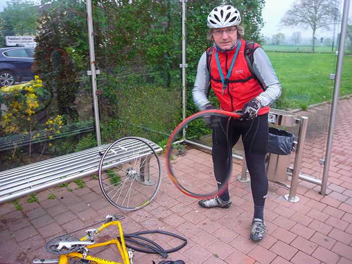 ... ein Plattfu&szlig; auf dem R&uuml;ckweg :-(