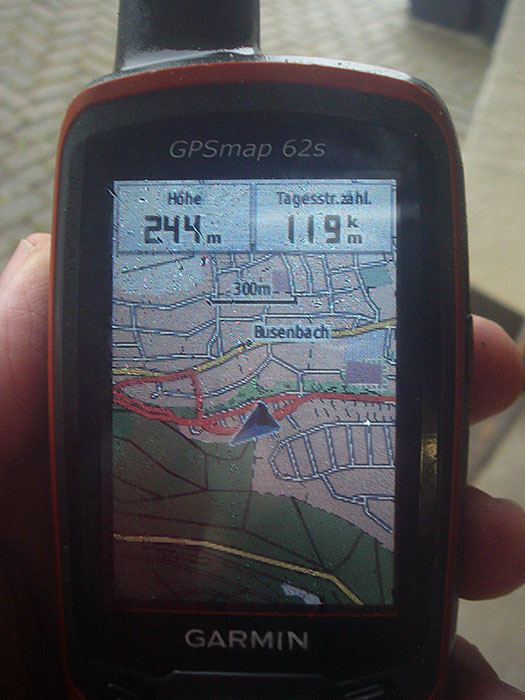 Am Ende stehen 119 km auf der Uhr