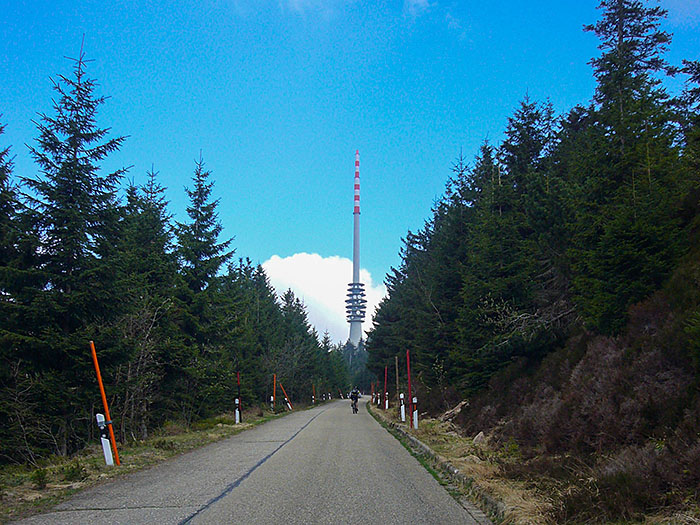 Und "schon" sind wir oben - na ja, fast
