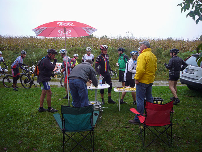 Am ersten Kontrollpunkt