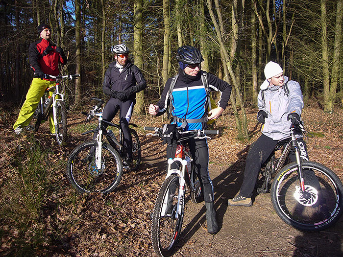 Daniel, Leo, Pickup-Klaus und Andreas