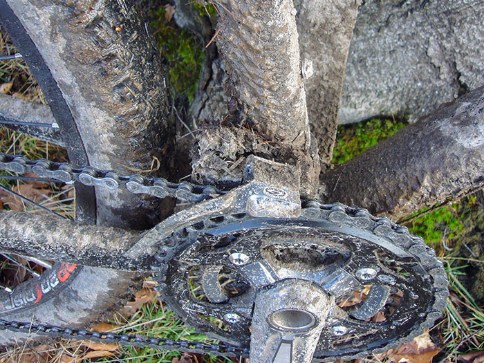 Nach dem Matsch ist vor dem Matsch: Schaltung ist etwas durch Dreck blockiert