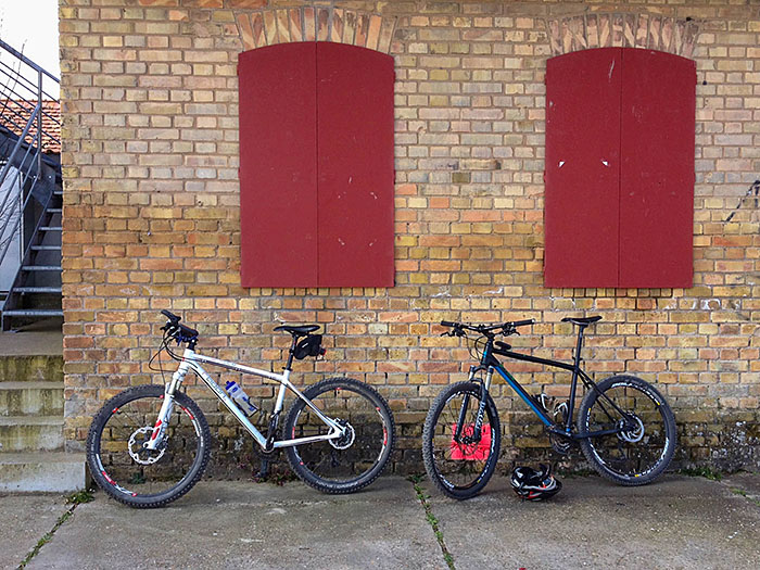 Bereit zur Weiterfahrt - gegen den Wind :-(