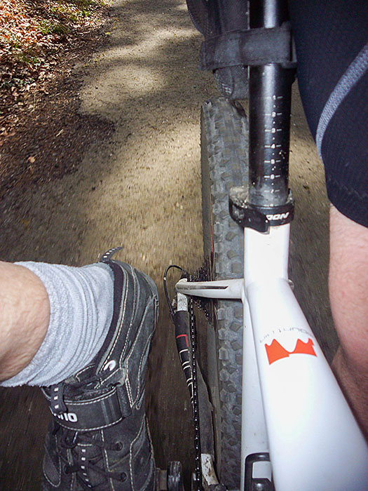 Mit Kette rechts ist man schneller unterwegs ;-)