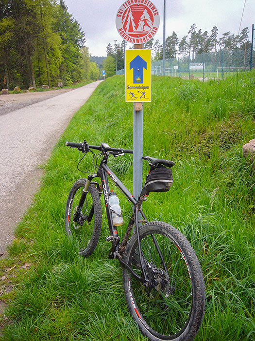 Weiter geht es auf der Sonnenloipe, zum Gl&uuml;ck ohne Schnee ;-)
