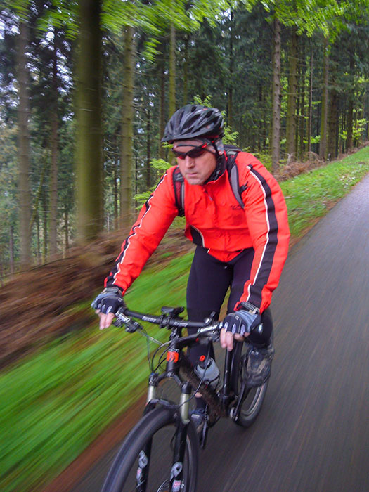 Bergab rollt es sich leichter ;-)