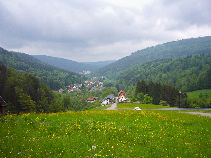 Abfahrt Richtung Bad Herrenalb
