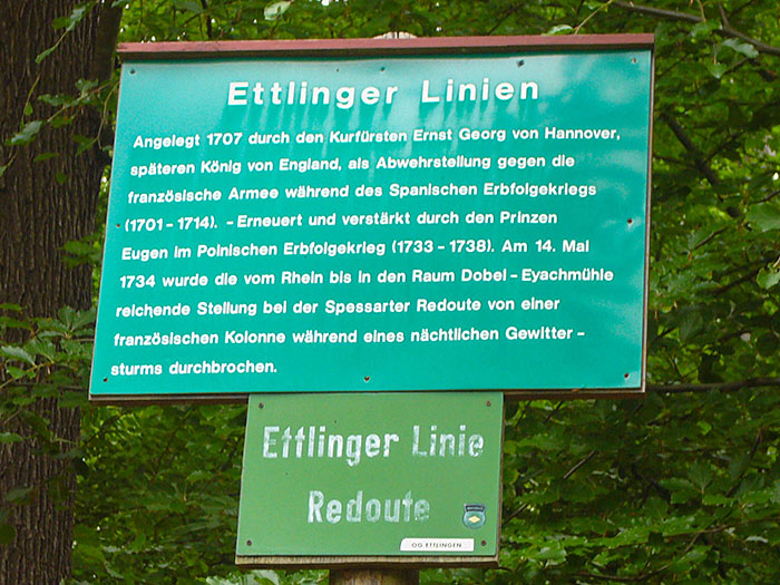 Wissenswertes zu den Ettlinger Linien ...