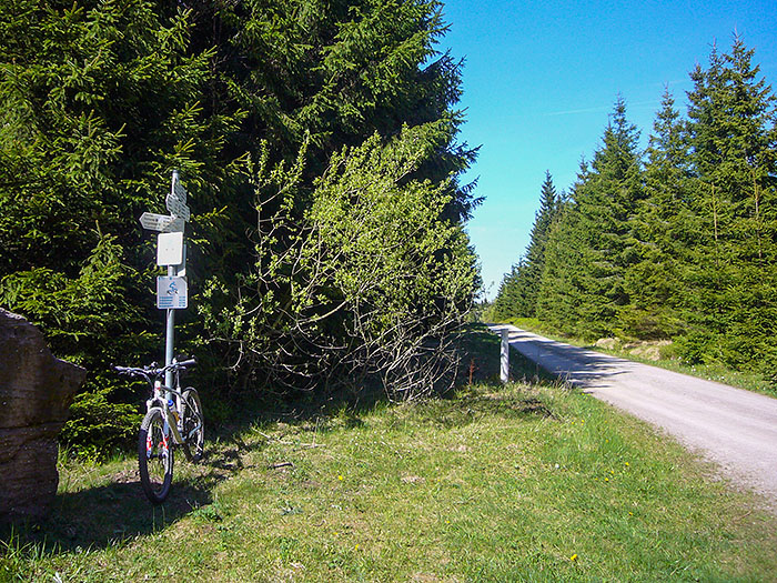 Kurze Rast am Abzweig Buchenloh