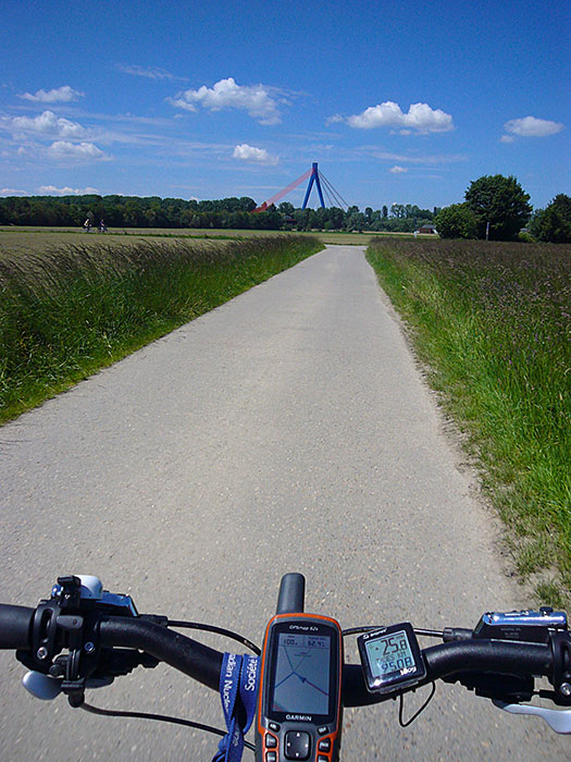 Die Rheinbr&uuml;cke bei Speyer