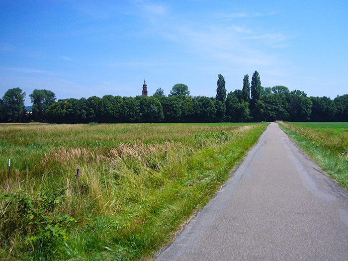 Kirchturm bei R&uuml;ppurr, nicht mehr weit bis Zuhause