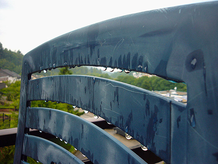 Das Gewitter holt mich erst ein, als ich schon Zuhause bin ;-)