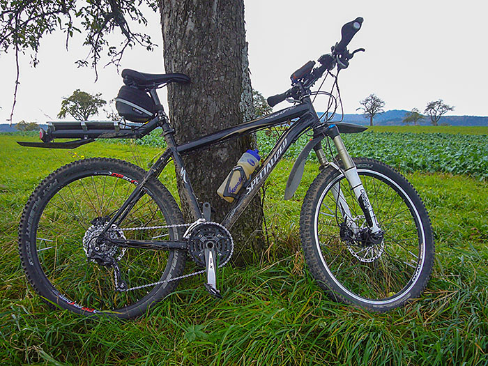 Das Rad ist zwar immer noch schmutzig ...