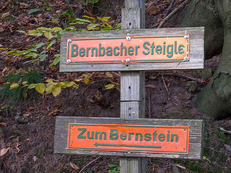 ... und qu&auml;lende Steigungen - ich bin dann doch einen anderen Weg gefahren, das Bernbacher Steigle kenne ich ;-)