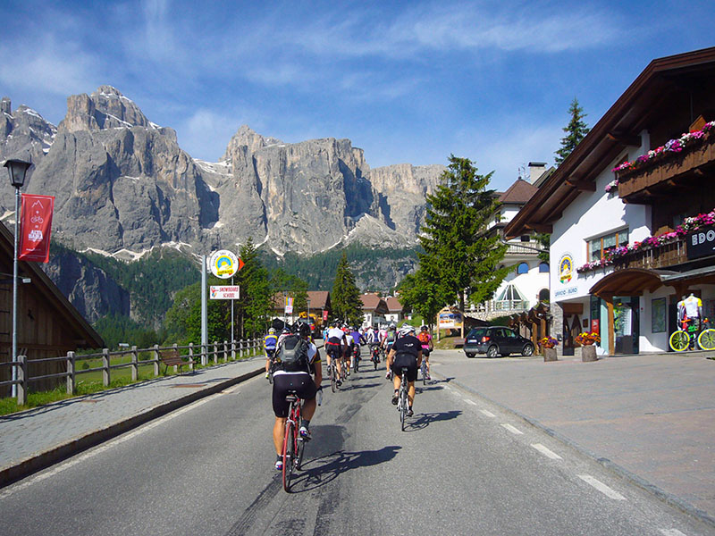 Fahrt durch Colfosco