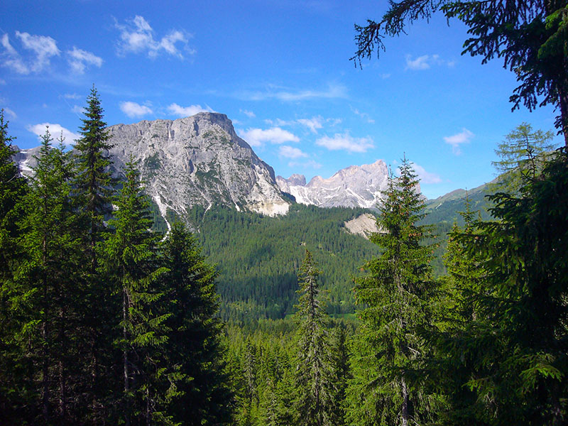 Blick vom Juel Sattel zum Somamunt