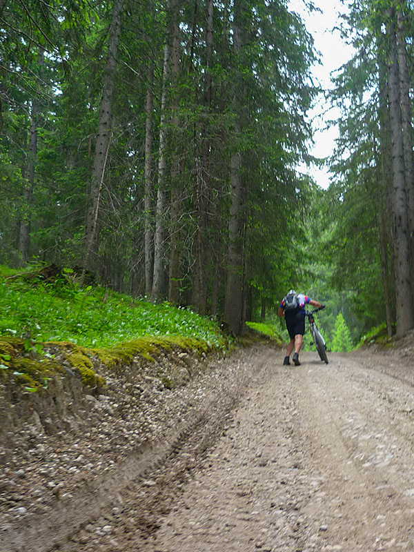 ... und zwingt uns zum Schieben