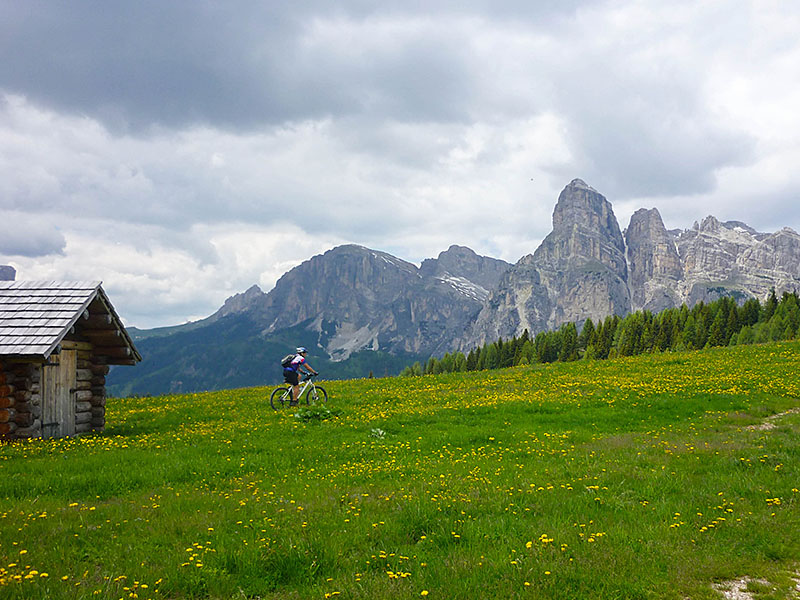 Wir radeln weiter bergauf ...