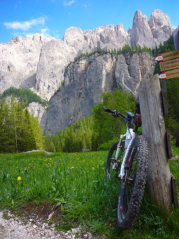 Bergwelt mit Fahrrad