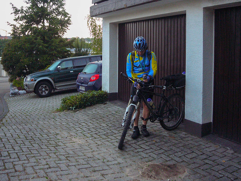 Start in Busenbach, das GPS will noch nicht so recht :-(