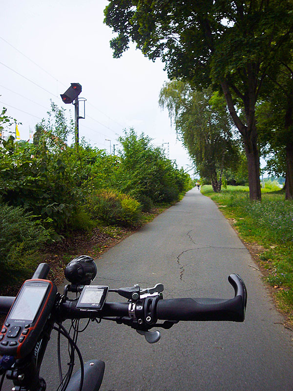 Kurz vor Mainz wird das Wetter schlechter ;-)