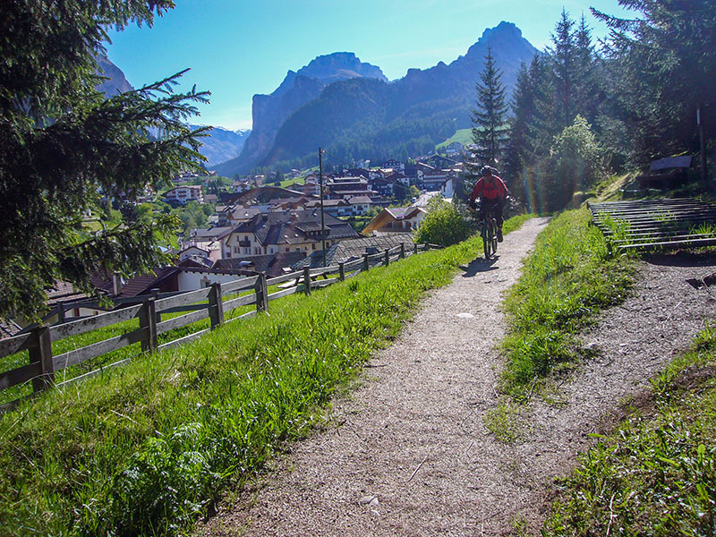 Abfahrt in Wolkenstein