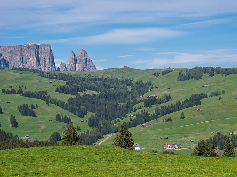 Hinter den Bergspitzen müssen wir ins Eisacktal hinunter