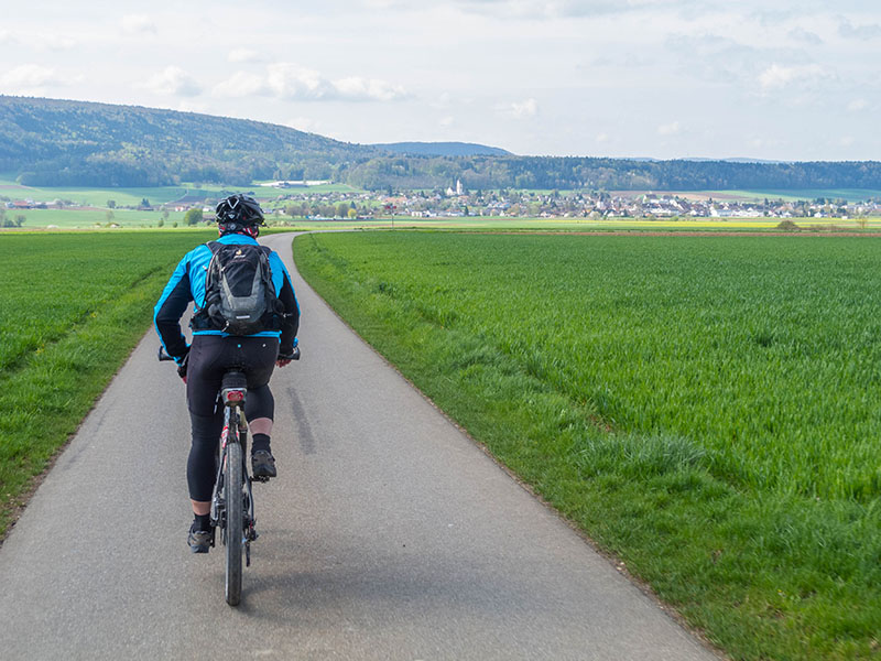 ... und wir strampeln auf dem Klettgau-Wein-Radweg weiter