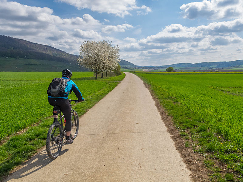 Wir strampeln gegen den kalten Wind ...
