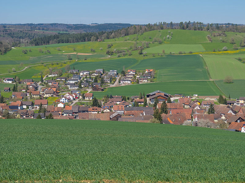 Oberhalb von Schleitheim ...