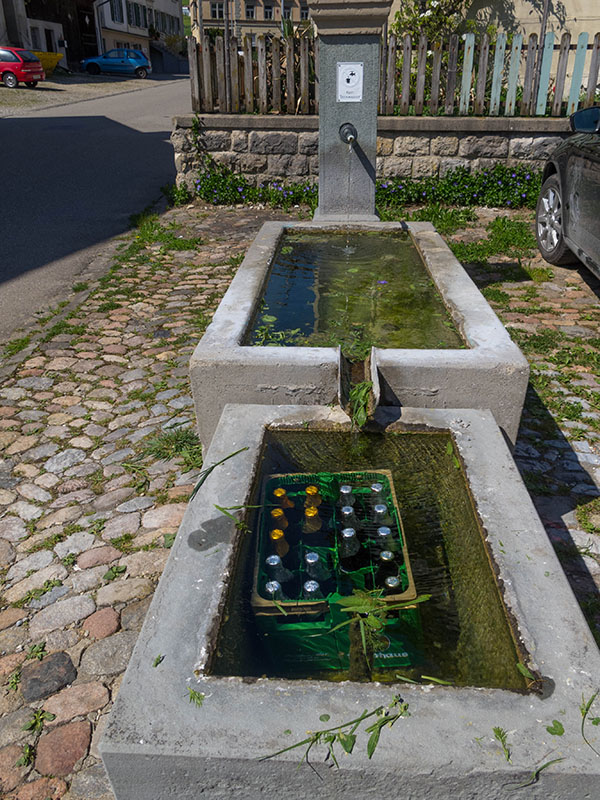 Die Getr&auml;nke sind im Dorfbrunnen kalt gestellt ;-)