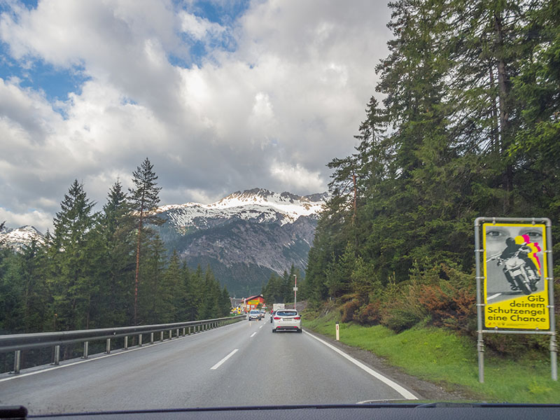 Auf dem Fernpass lichten sich die Wolken etwas