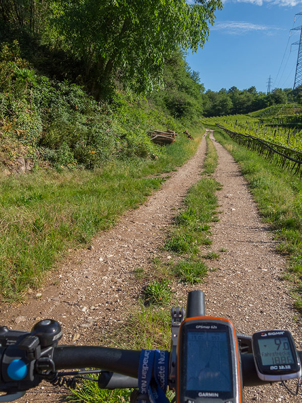 Traktorweg kurz von Montan